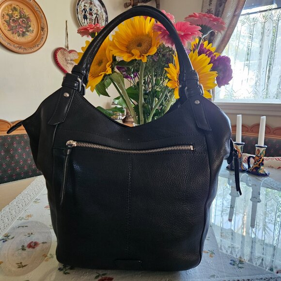 RADLEY London NWOT Rare Retro Black Pebbled Leather bag - Picture 3 of 16